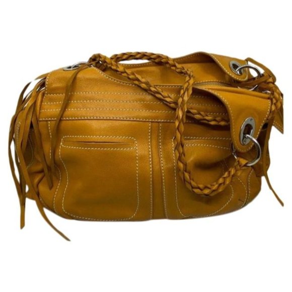 Sondra Roberts Handbags - Sondra Roberts Orange Leather Shoulder/ Handbag